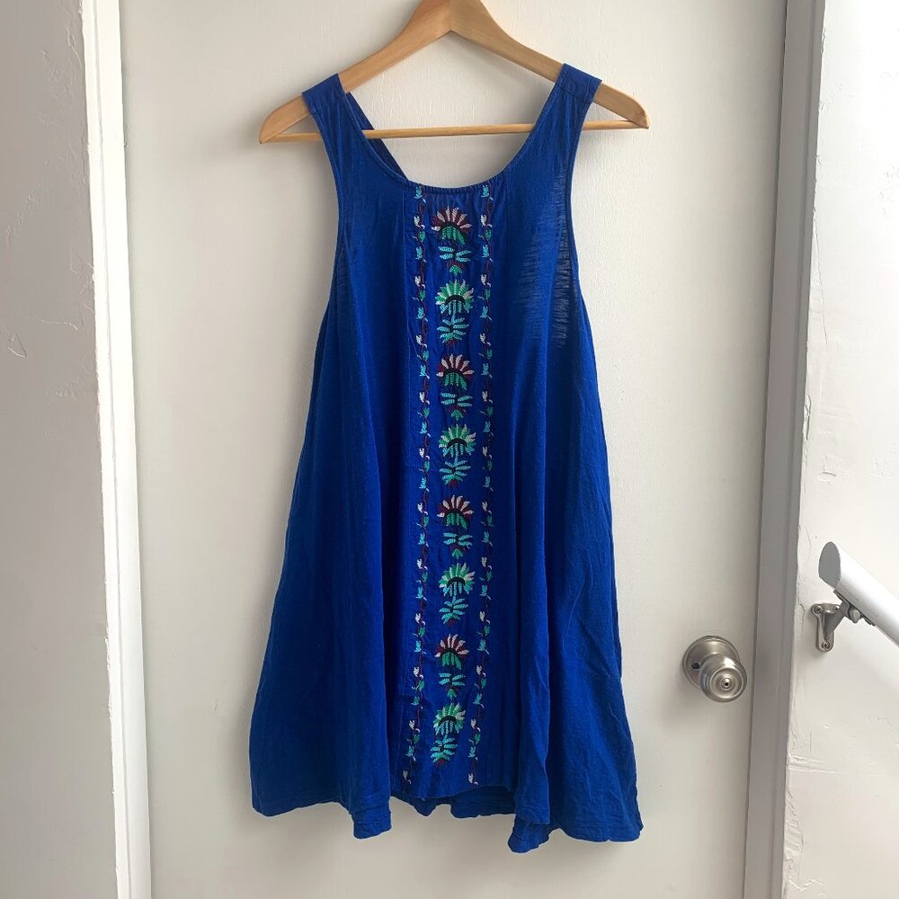 Roxy embroidered mini dress/swim cover-up (size S)